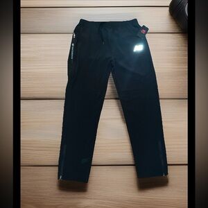 NEW BALANCE All Motion Running Pant JOGGERS Black Logo 4-Way stretch Sz XL